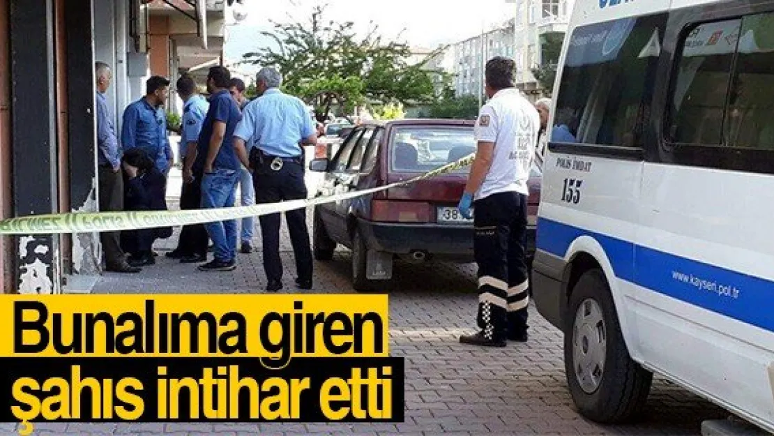 Bunalıma giren şahıs intihar etti