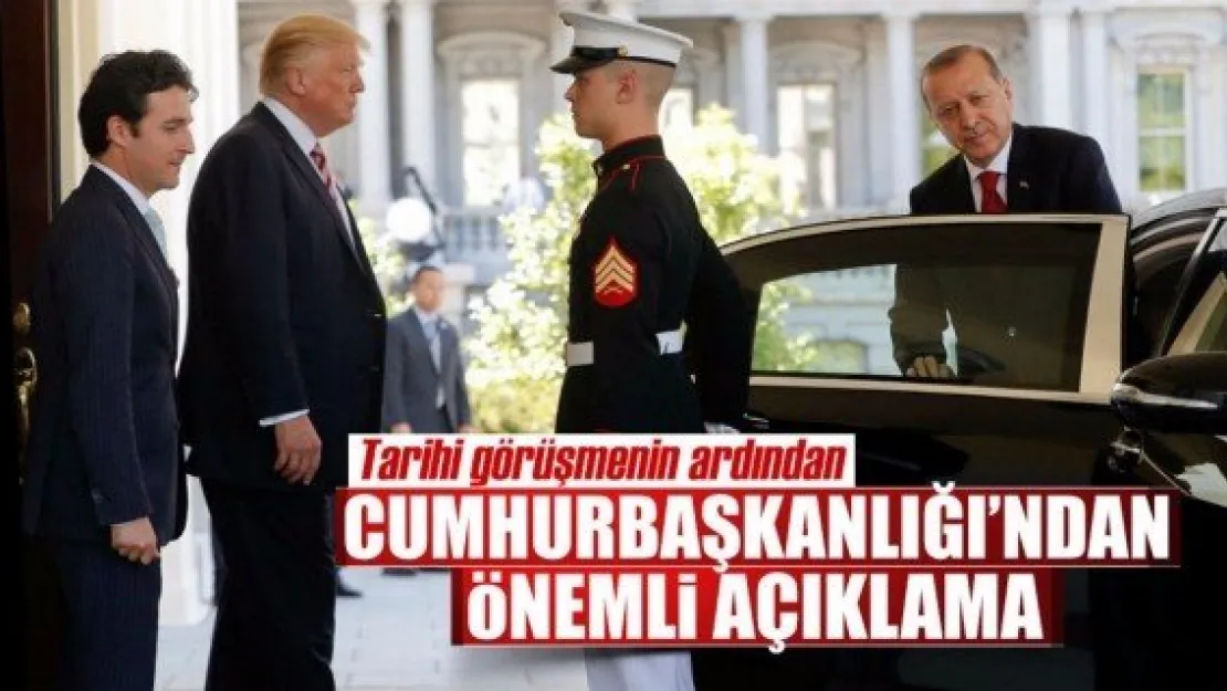 Cumhurbaşkanlığı'ndan 'Trump görüşmesi' için açıklama geldi!