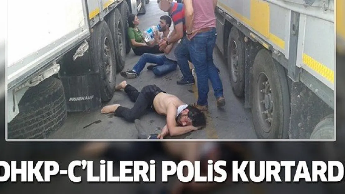 DHKP-C'liler havasızlıktan bayılmak üzereyken yakalandı