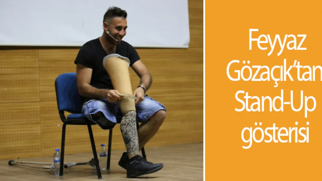 Engelsiz engelliden stand-up gösterisi