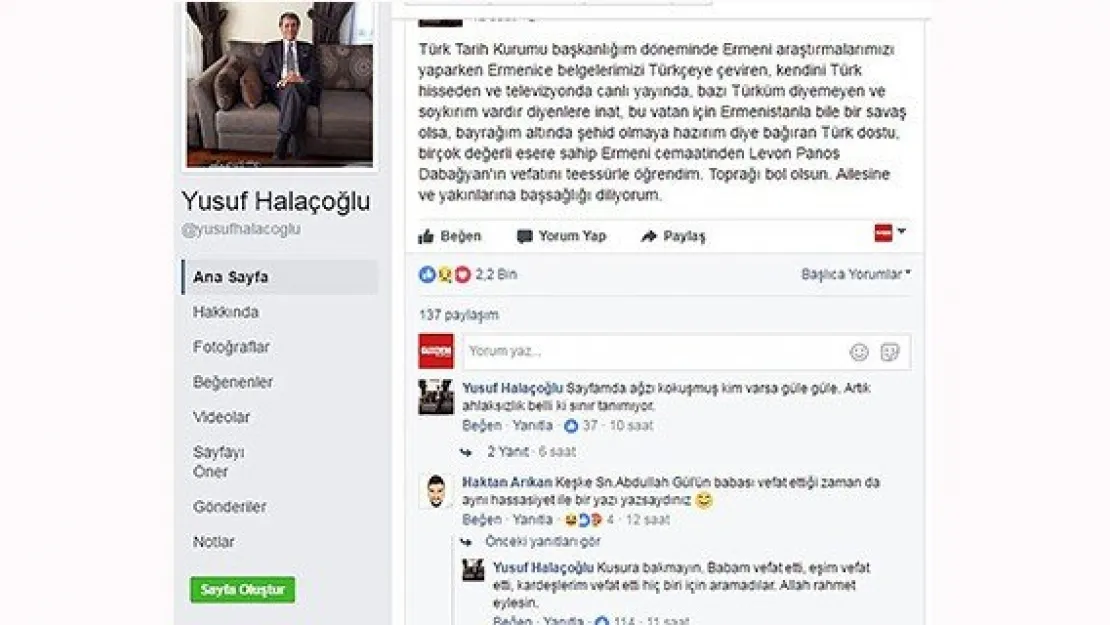 Halaçoğlu'ndan Gül'e mütekabiliyet