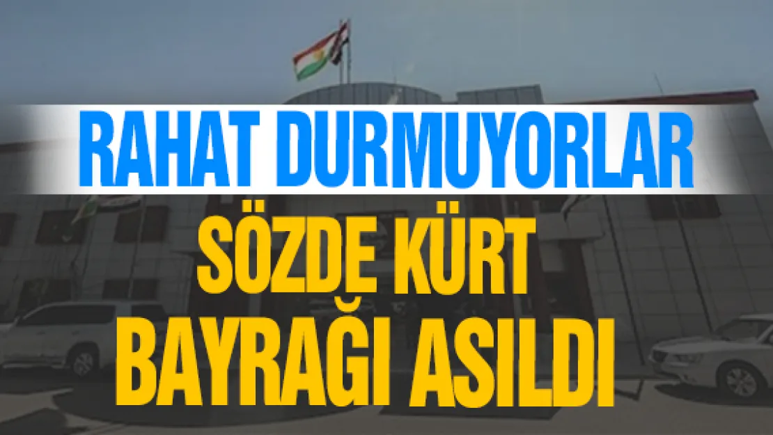 Kerkük'te bütün hükümet binalarına Kürt bayrakları asıldı