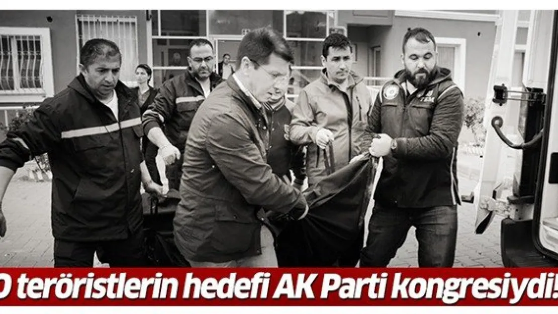 'O teröristlerin hedefi AK Parti kongresiydi'