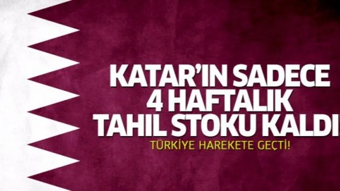 Katar'ın sadece 4 haftalık tahıl stoku kaldı! Türkiye harekete geçti