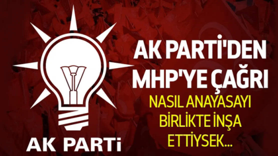 Mustafa Elitaş'tan MHP'ye çağrı