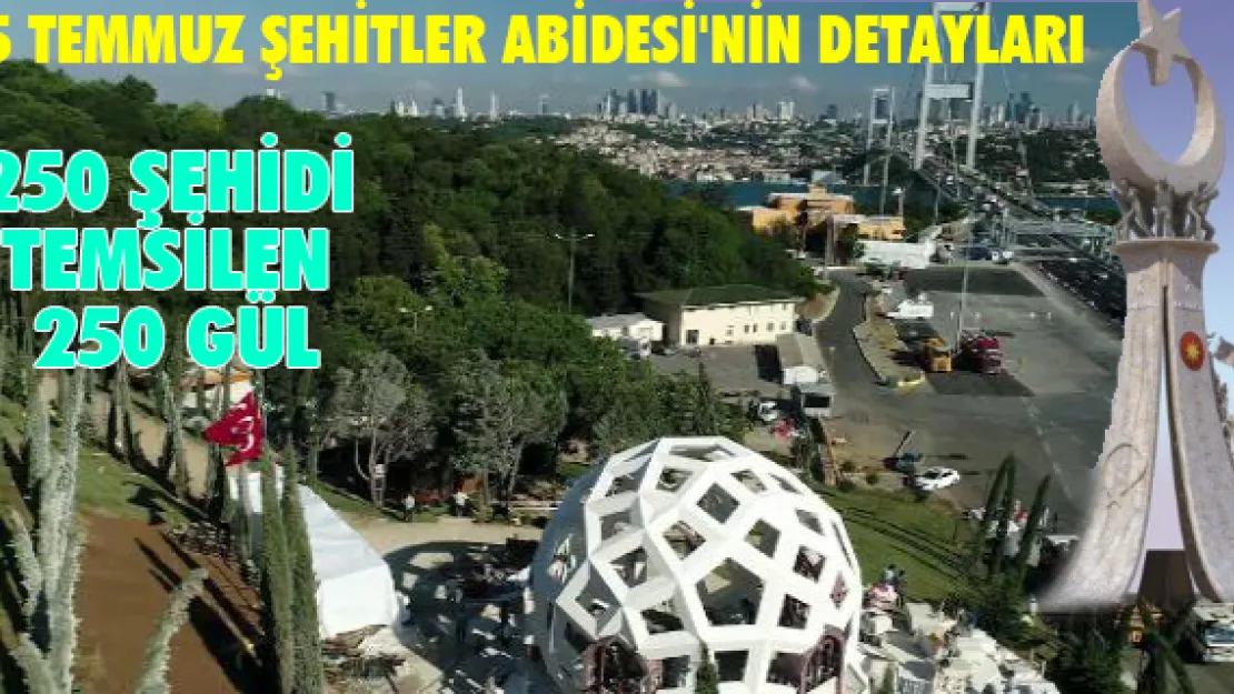 15 Temmuz Şehitler Abidesi'nin detayları