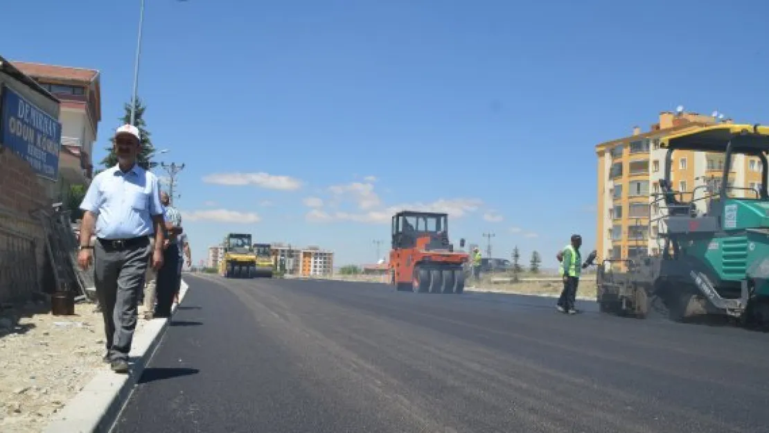 Bünyan'da yol çalışmaları