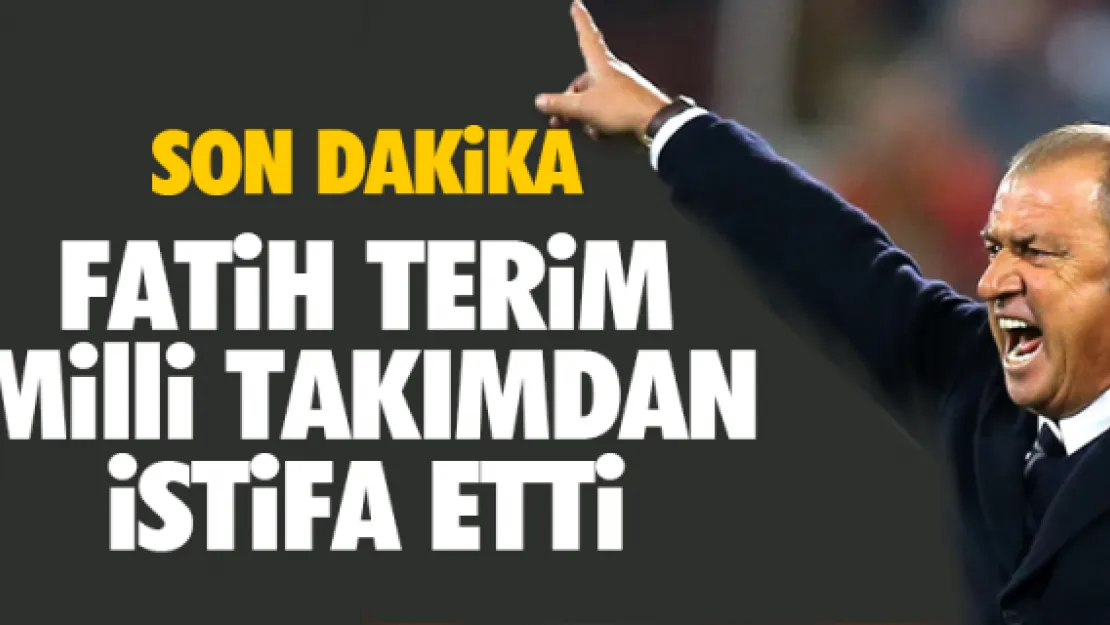 FATiH TERiM Milli TAKIMDAN iSTiFA ETTi