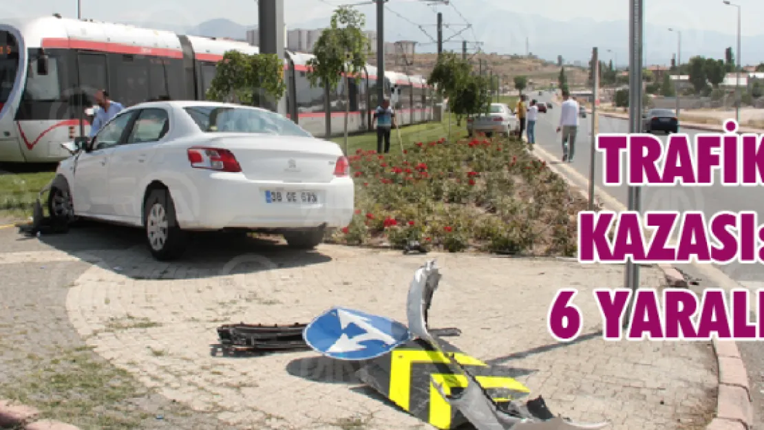 Kayseri'de trafik kazası: 6 yaralı