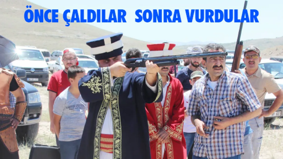 Önce çaldılar sonra vurdular