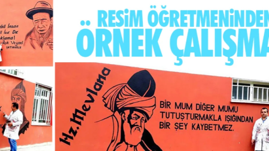 Resim öğretmeninden örnek çalışma