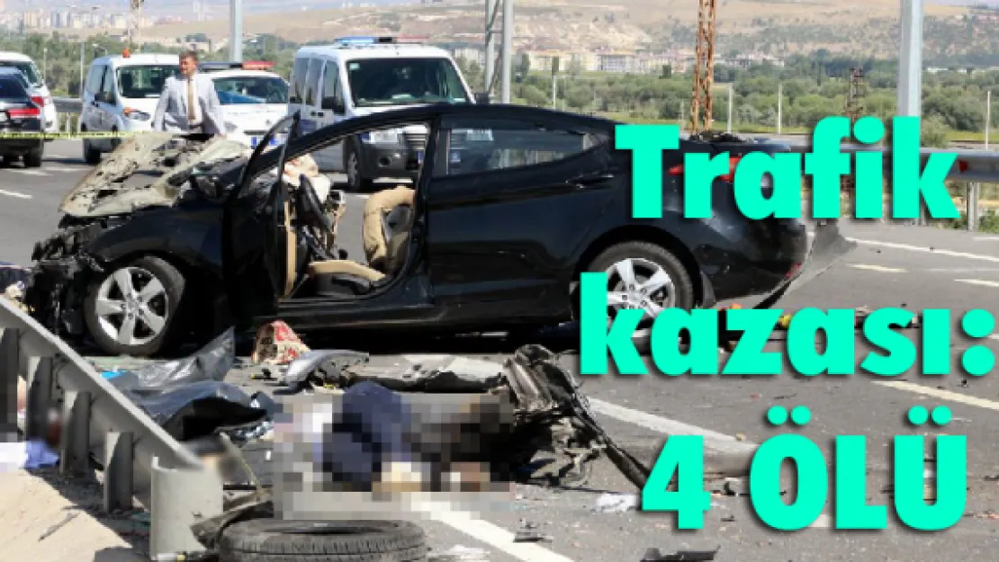 Trafik kazası: 4 ölü