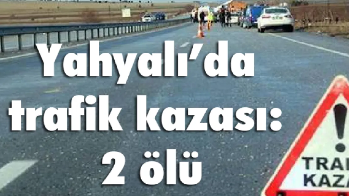 Yahyalı'da trafik kazası: 2 ölü