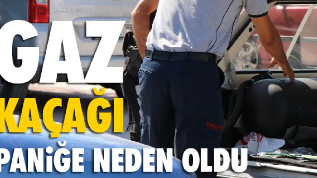 Otomobildeki gaz kaçağı paniğe neden oldu