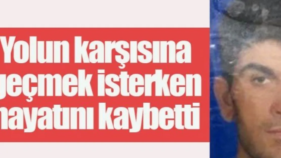 Yolun karşısına geçmek isterken hayatını kaybetti