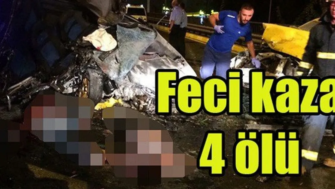 Feci kaza: 4 ölü