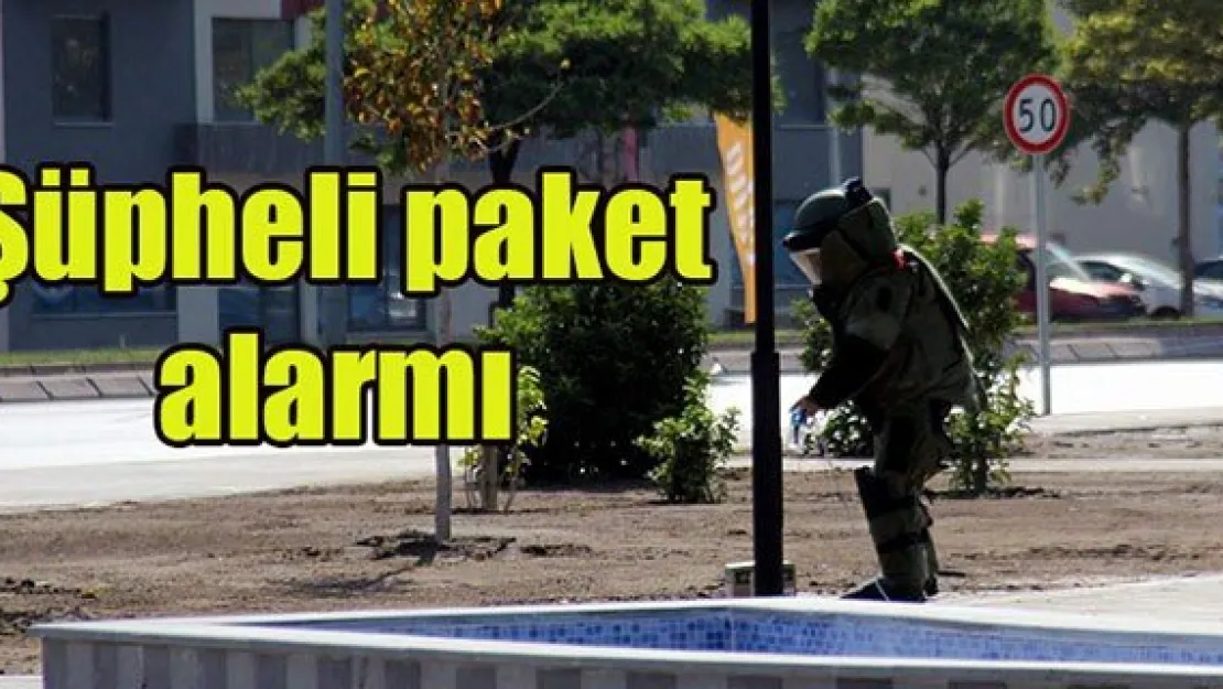 Kayseri'de 'şüpheli paket' alarmı