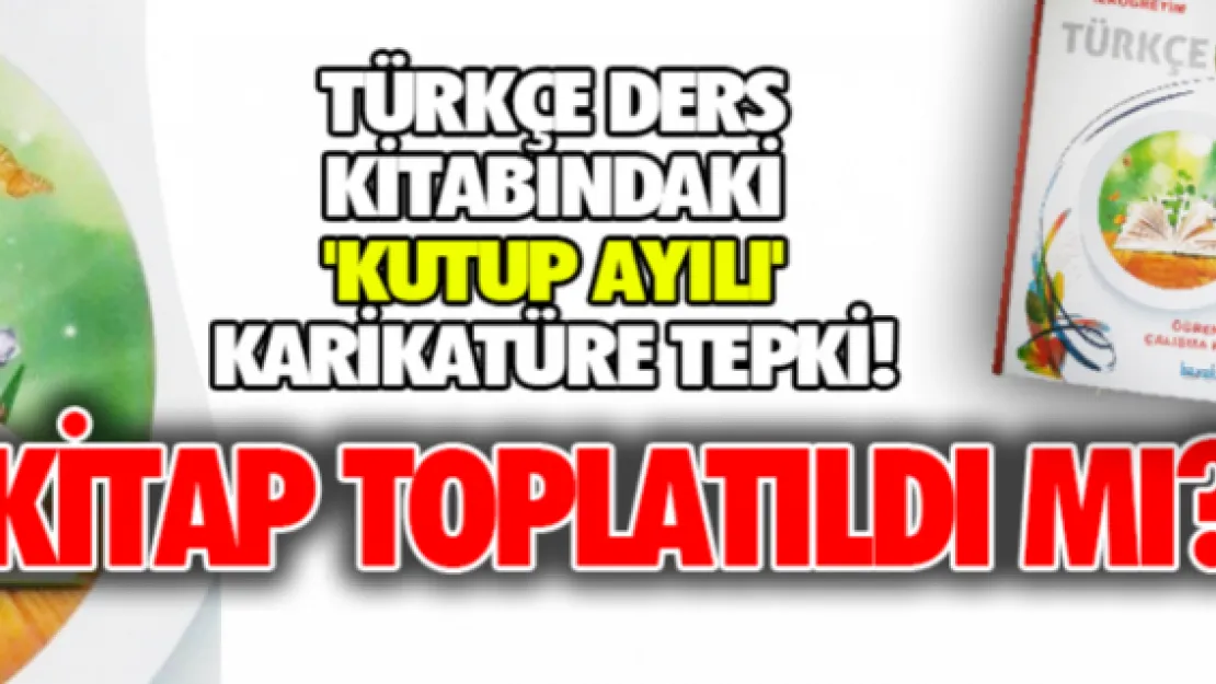 Türkçe ders kitabındaki 'kutup ayılı' karikatüre tepki! Kitap toplatıldı mı?