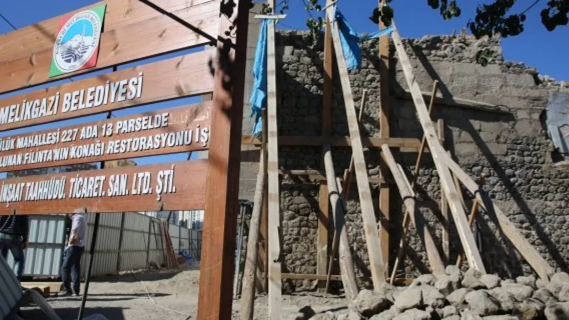 Filintanın Konağı restorasyon çalışmaları devam ediyor