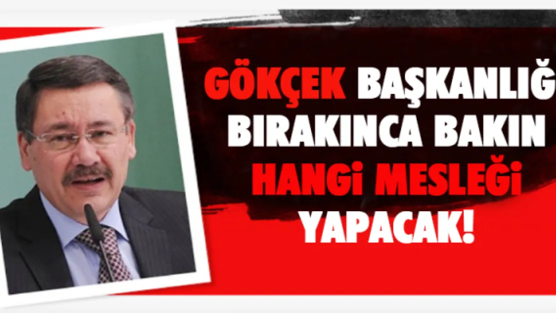 Gökçek başkanlığı bırakınca bakın hangi mesleği yapacak!