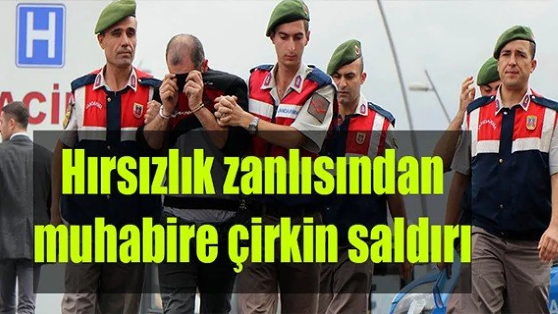 Hırsızlık zanlısından muhabire çirkin saldırı