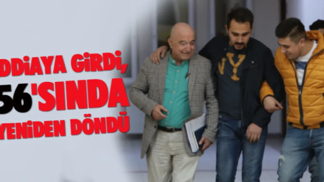 İddiaya girdi, 56'sında yeniden döndü