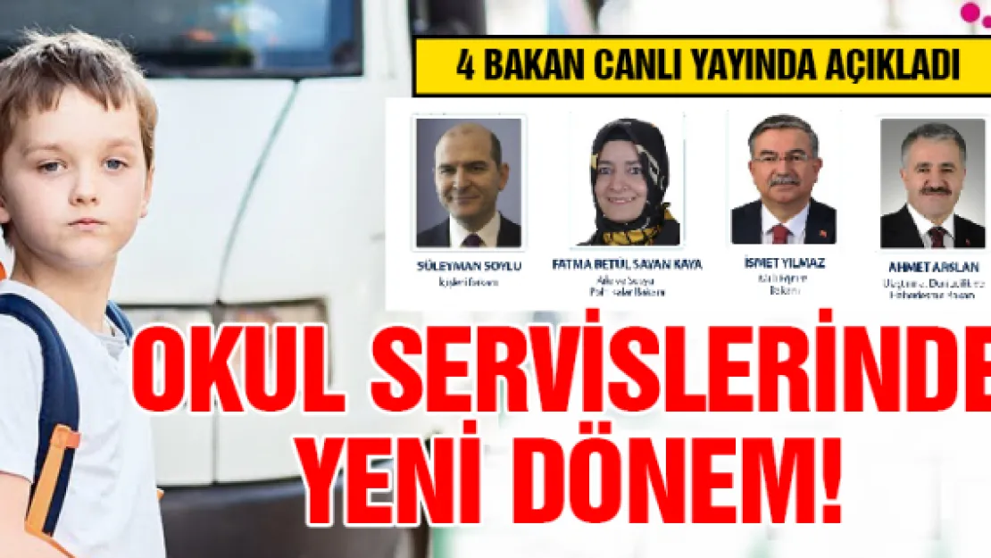 Okul servislerinde yeni dönem!