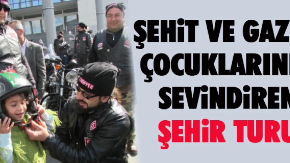 Şehit ve gazi çocuklarını sevindiren şehir turu