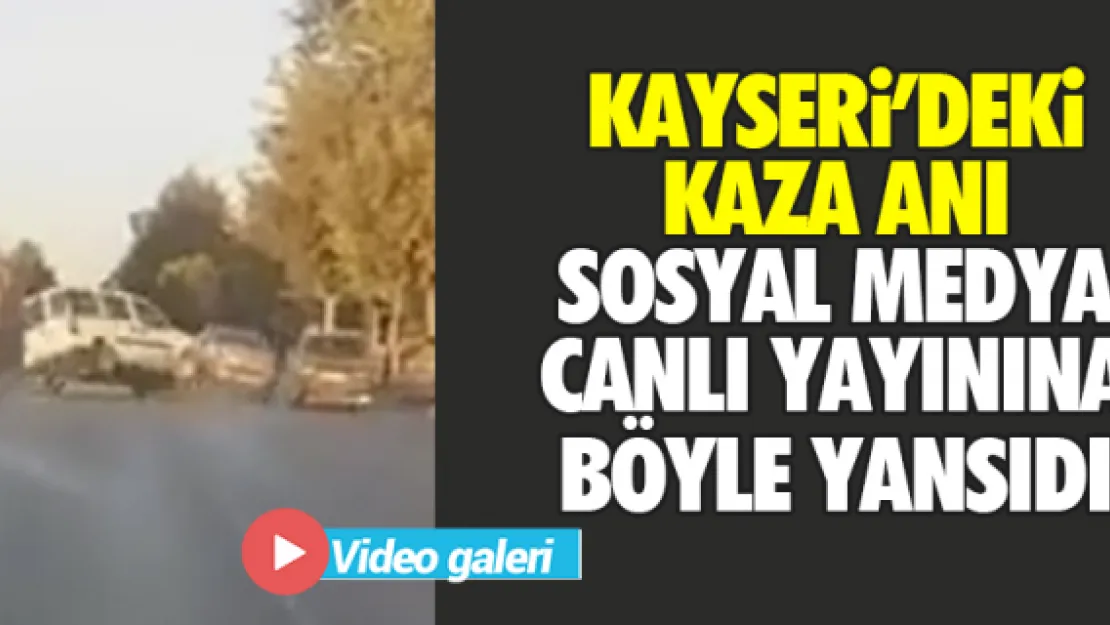 Trafik kazası canlı yayına rastladı