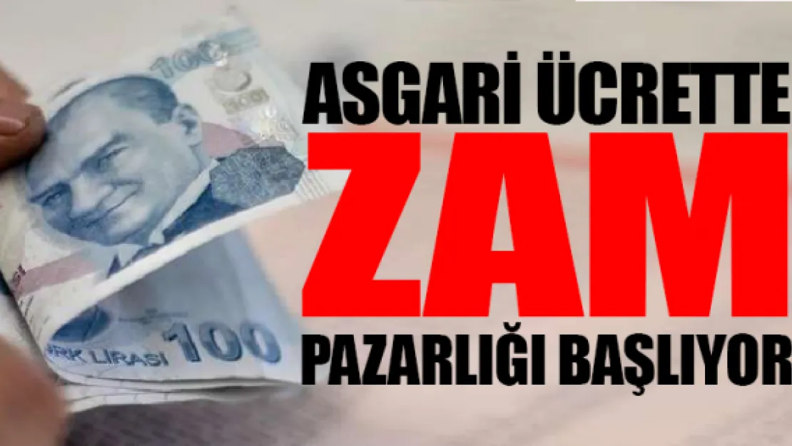 Asgari ücrette zam pazarlığı başlıyor