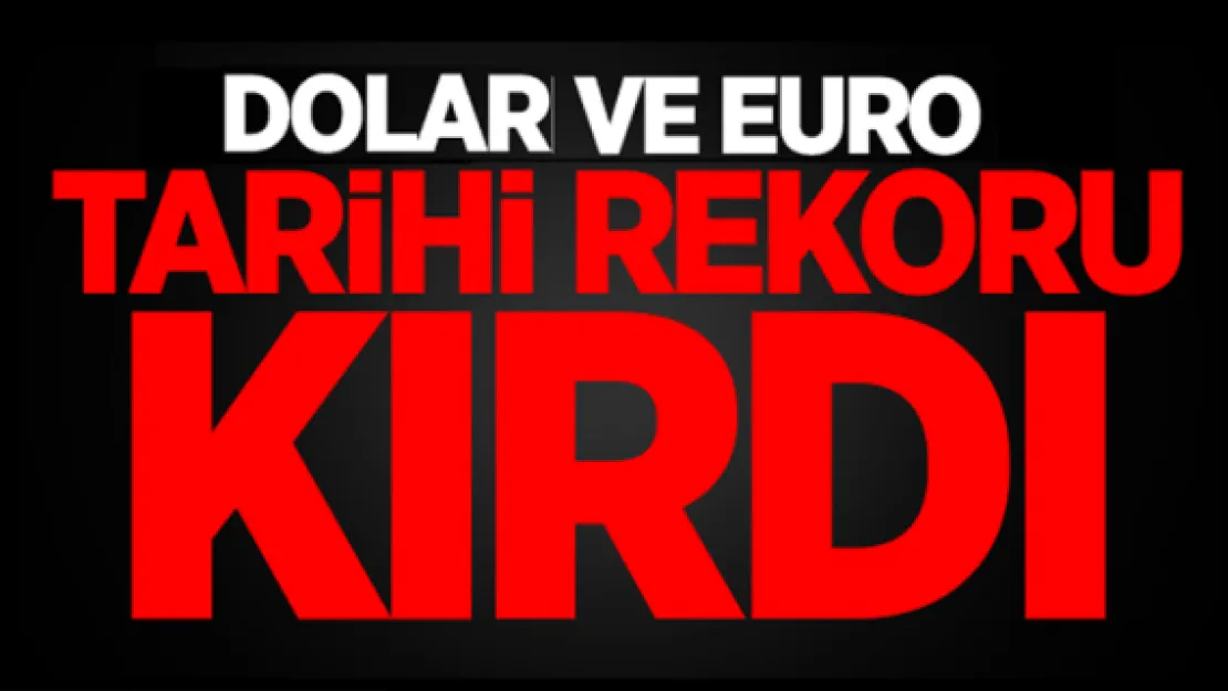 Dolar ve Euro tarihi rekoru kırdı