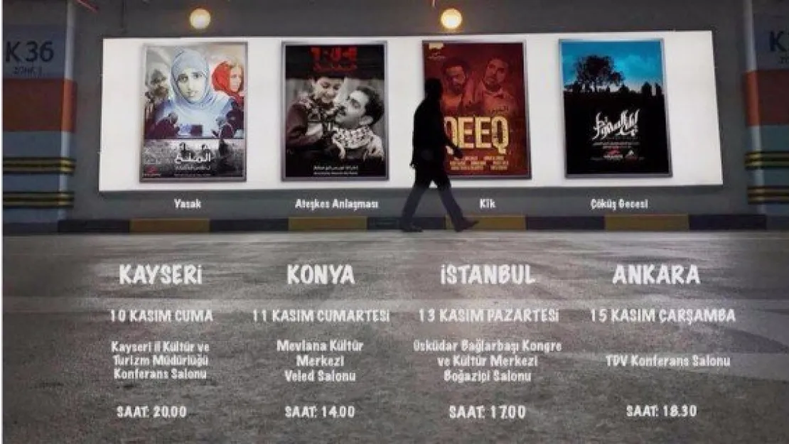 Filistinli yönetmen 4 kısa filmi ile Kayseri'de