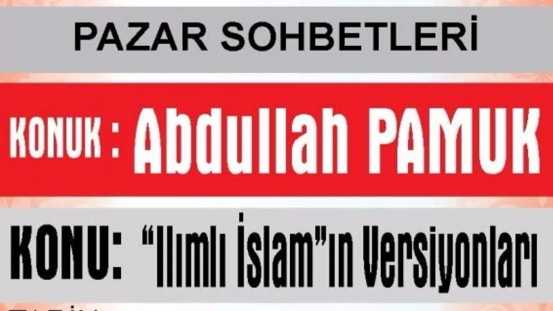 İktibas &quotPazar Sohbetleri" başlıyor