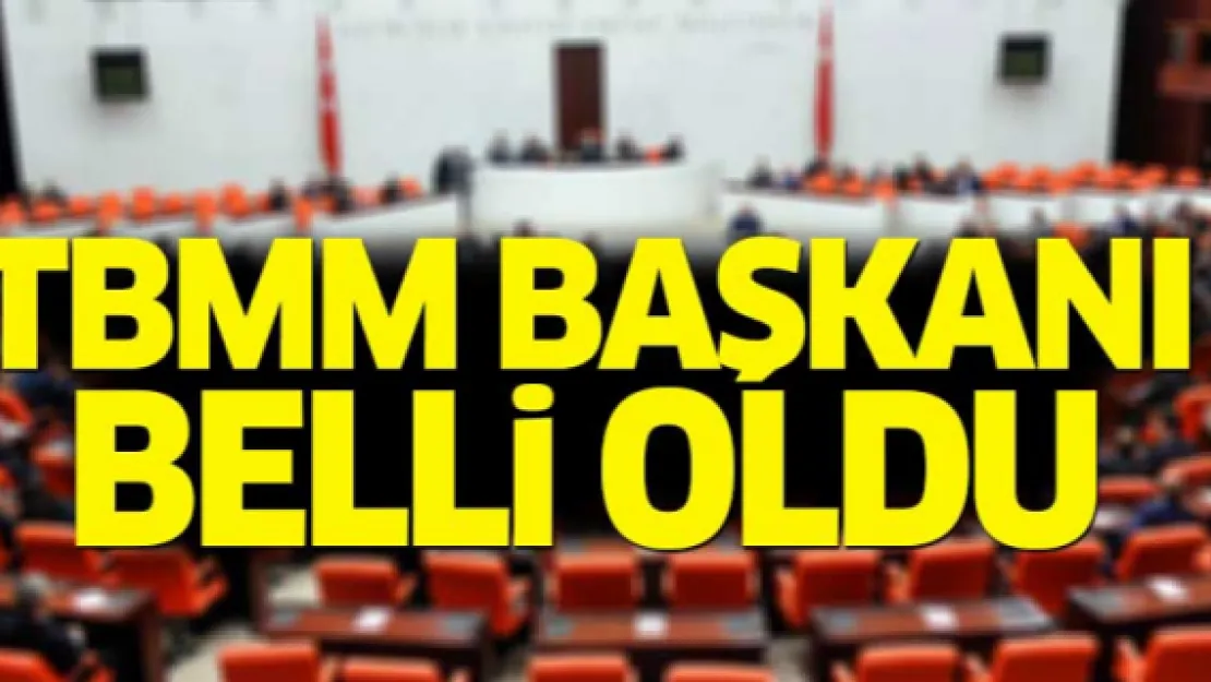 Meclis Başkanı belli oldu