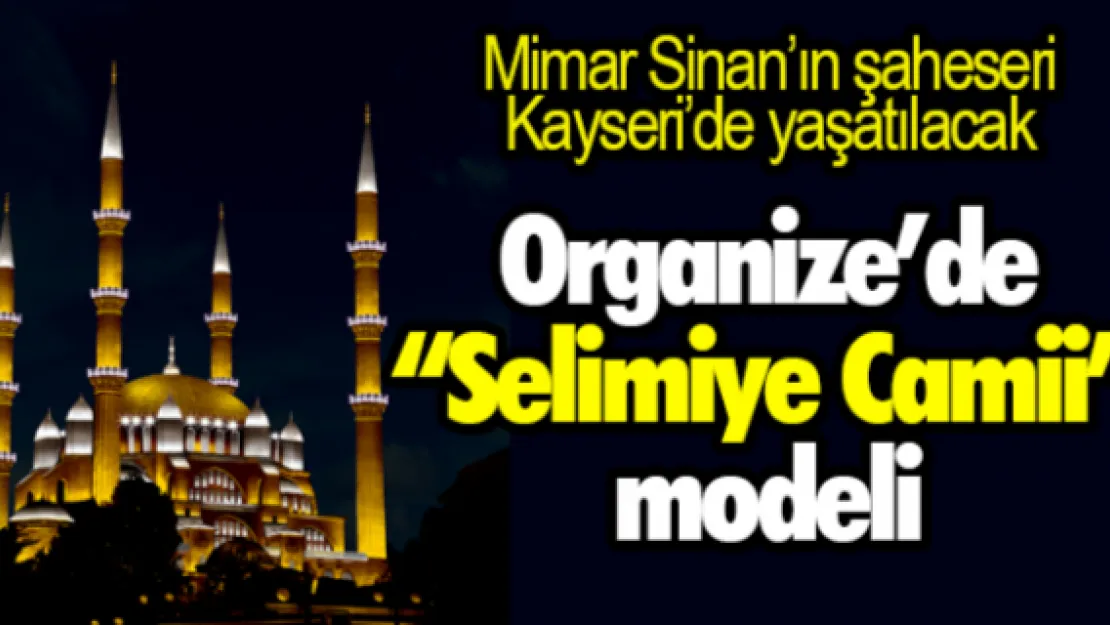 Organize'de 'Selimiye Camii' modeli