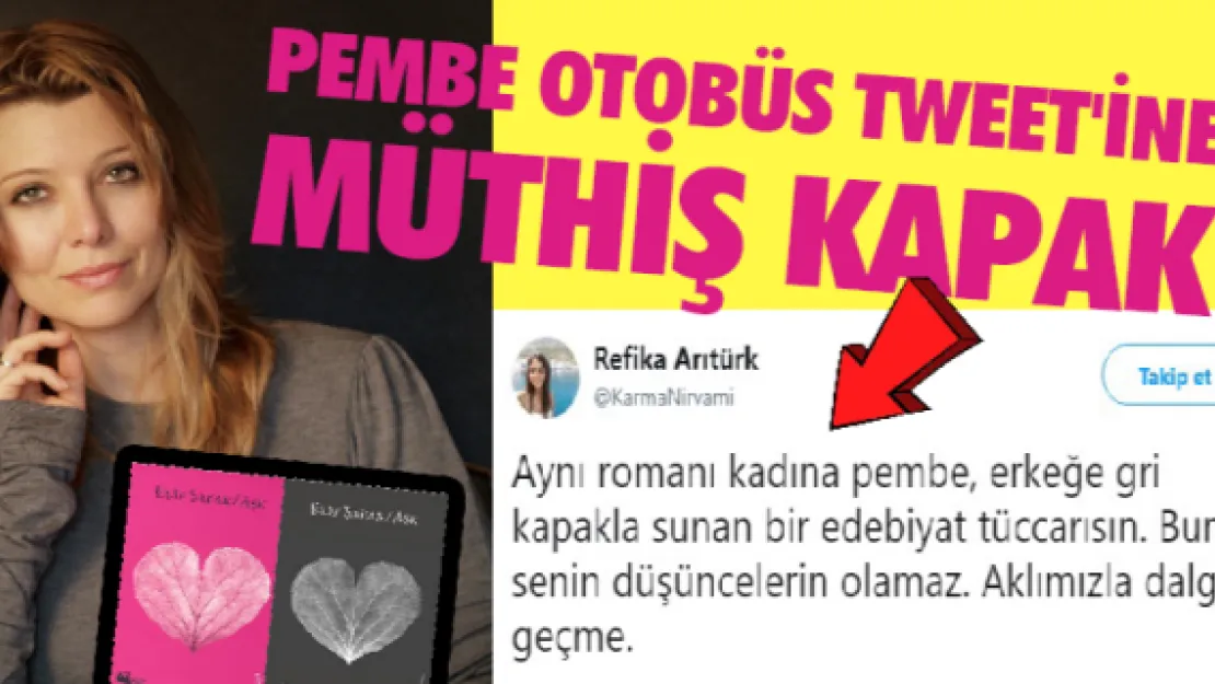 Pembe otobüs tweet'ine müthiş kapak