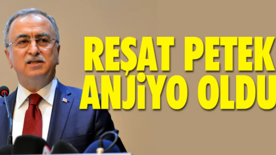 Reşat Petek anjiyo oldu