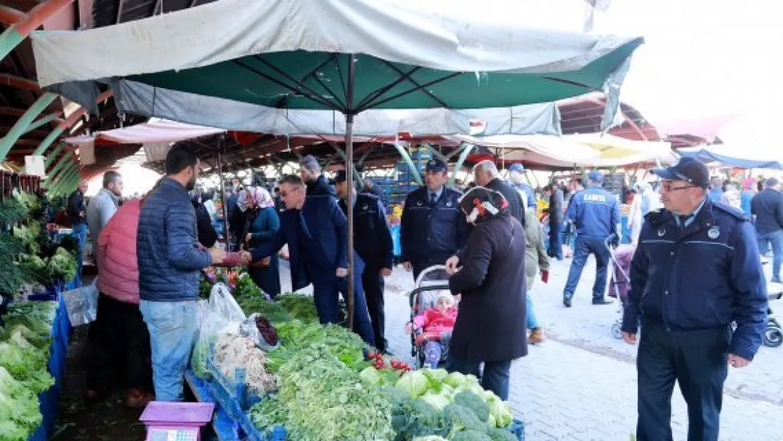 Talas Zabıtasından yaka kameralı şeffaf denetim