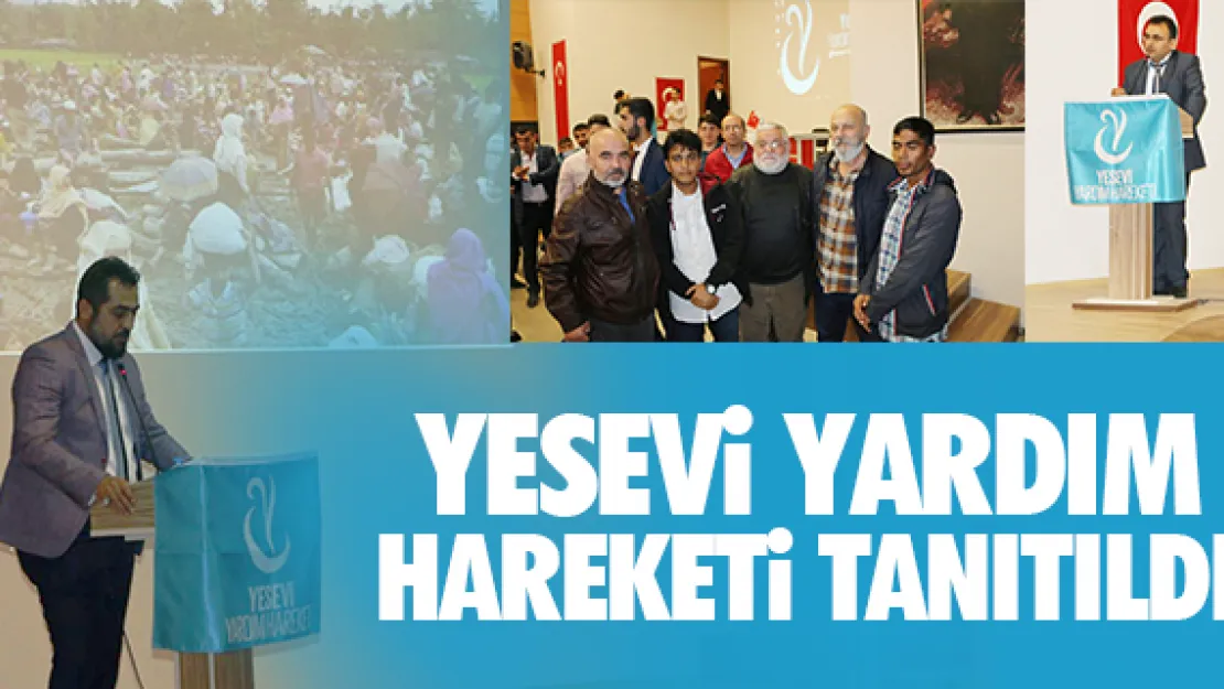 Yesevi Yardım Hareketi tanıtıldı