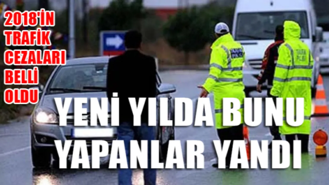 2018'in trafik cezaları belli oldu