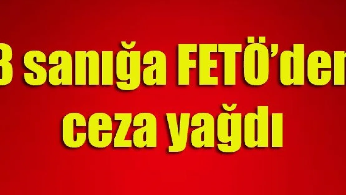 8 sanığa FETÖ'den ceza yağdı