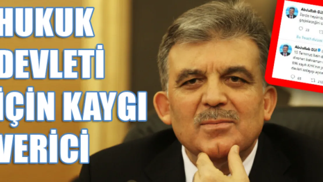 Abdullah Gül'den KHK eleştirisi