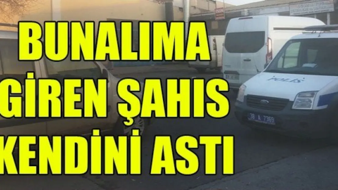 Bunalıma giren şahıs kendini astı