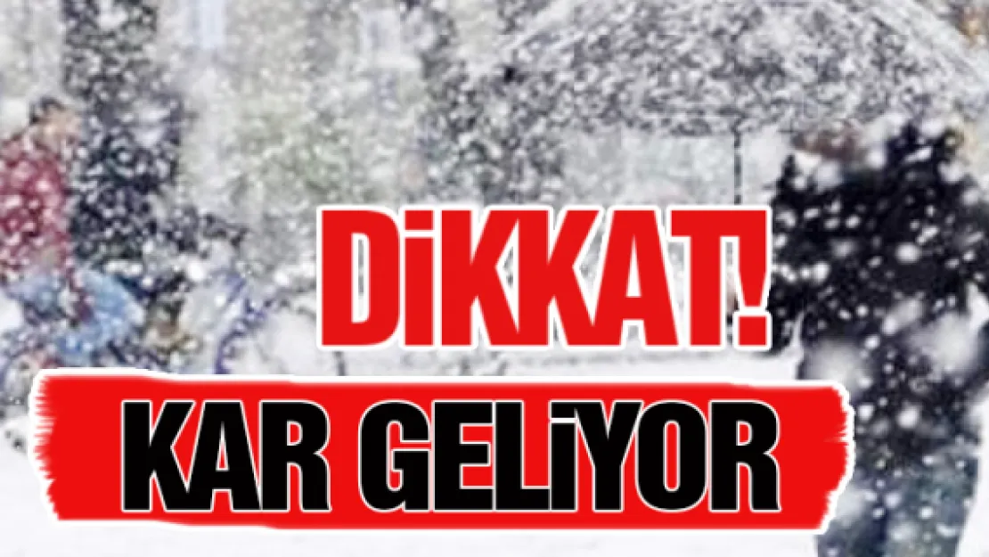 Dikkat! Kar geliyor!