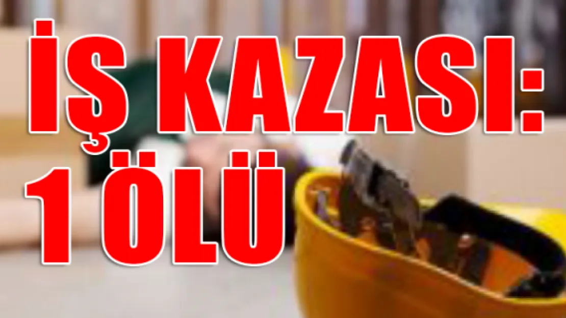 İş kazası: 1 ölü