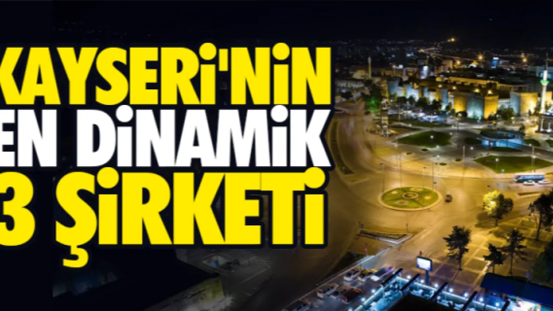 KAYSERi'NiN EN DiNAMiK 3 ŞiRKETi