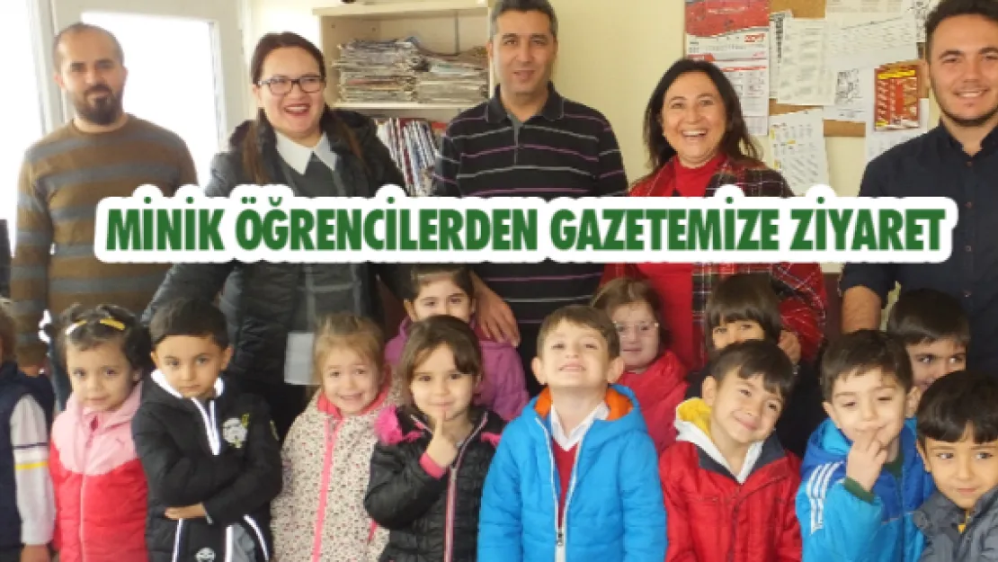 Minik öğrencilerden gazetemize ziyaret 