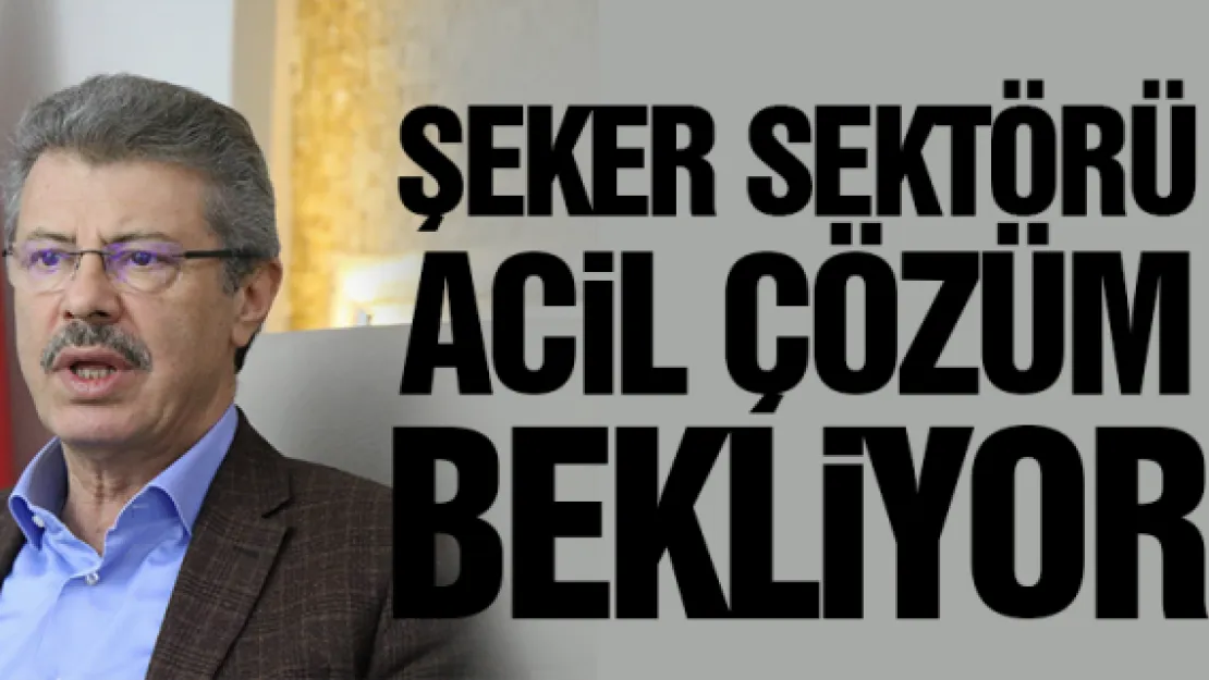 ŞEKER SEKTÖRÜ ACiL ÇÖZÜM BEKLiYOR