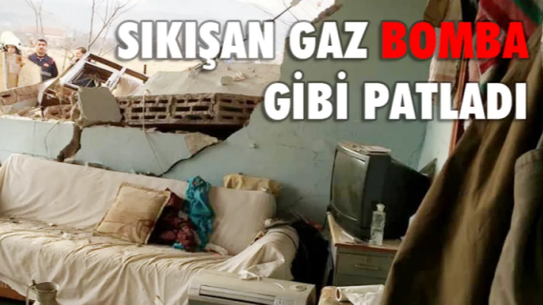 Sıkışan gaz bomba gibi patladı 