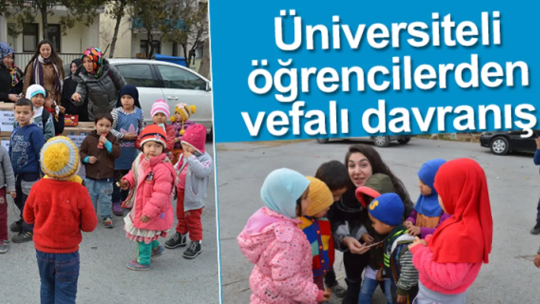 Üniversiteli öğrencilerden vefalı davranış